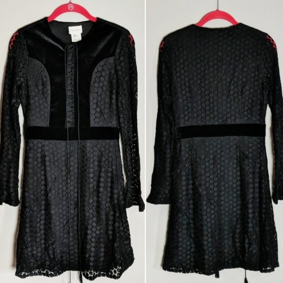foxiedox Black Long Sleeve Dress Small - Picture 2 of 7